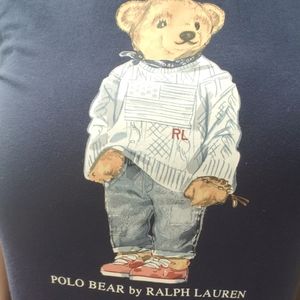 Polo by Ralph Lauren bear soft blue logo tee